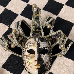 I used this as wall decor, but it would definitely hide your face in a protest.